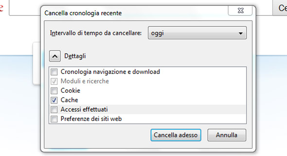 Come si svuota la cache? Perchè i browser web la utilizzano?